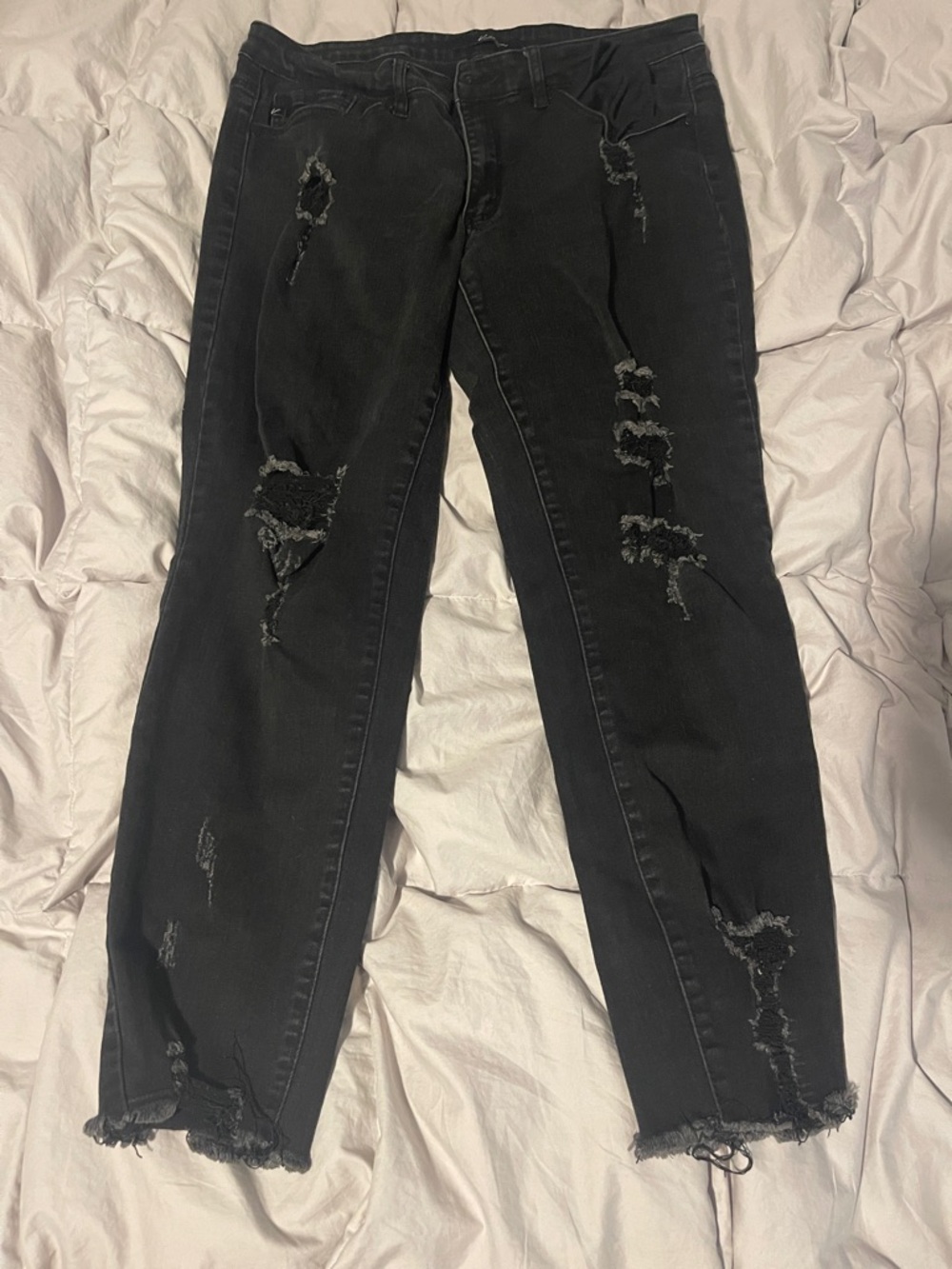 KanCan Black Distressed Skinny Jeans